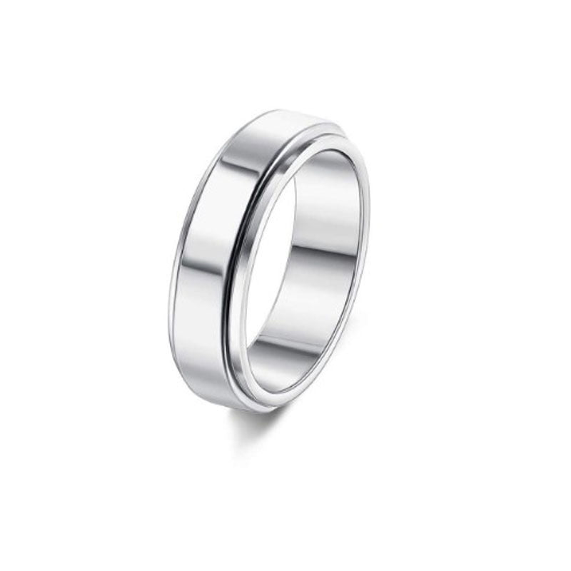 Drehbarer Spinner-Ring mit Mond & Sternen