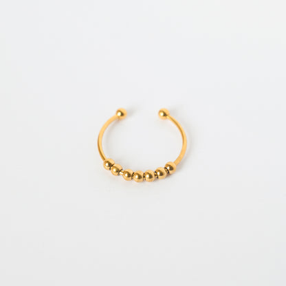 Anxiety Ring mit beweglichen Kugeln in verschiedenen Farben