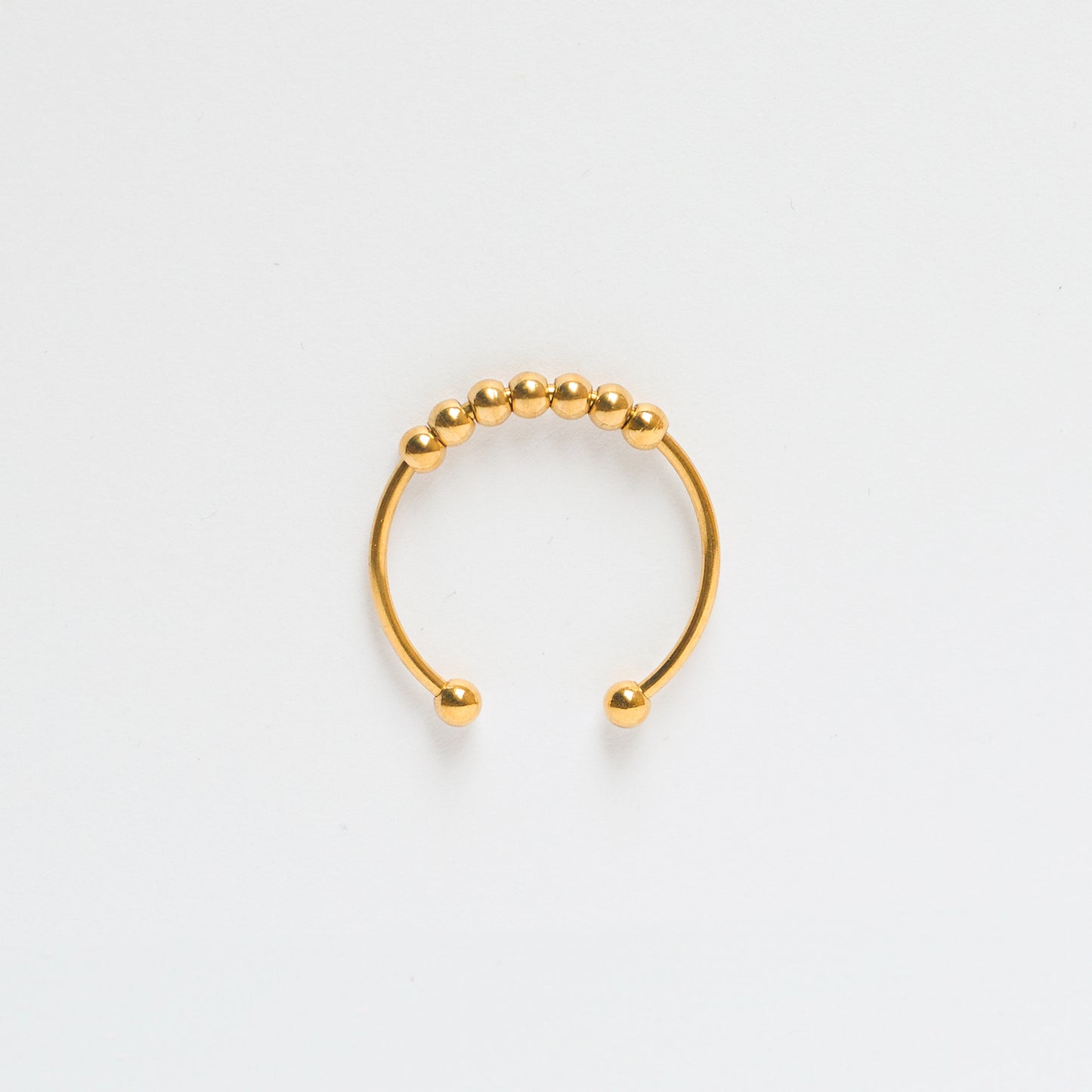 Anxiety Ring mit beweglichen Kugeln in verschiedenen Farben
