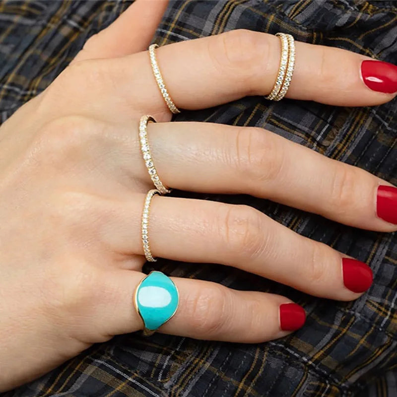 Zirkonia-Ring 2 mm – zart, romantisch & funkelnd für Alltag oder Anlass