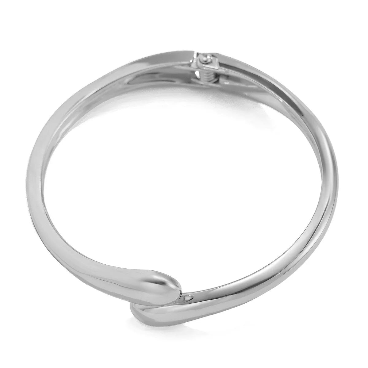 Geometrischer Armreif in Gold & Silber