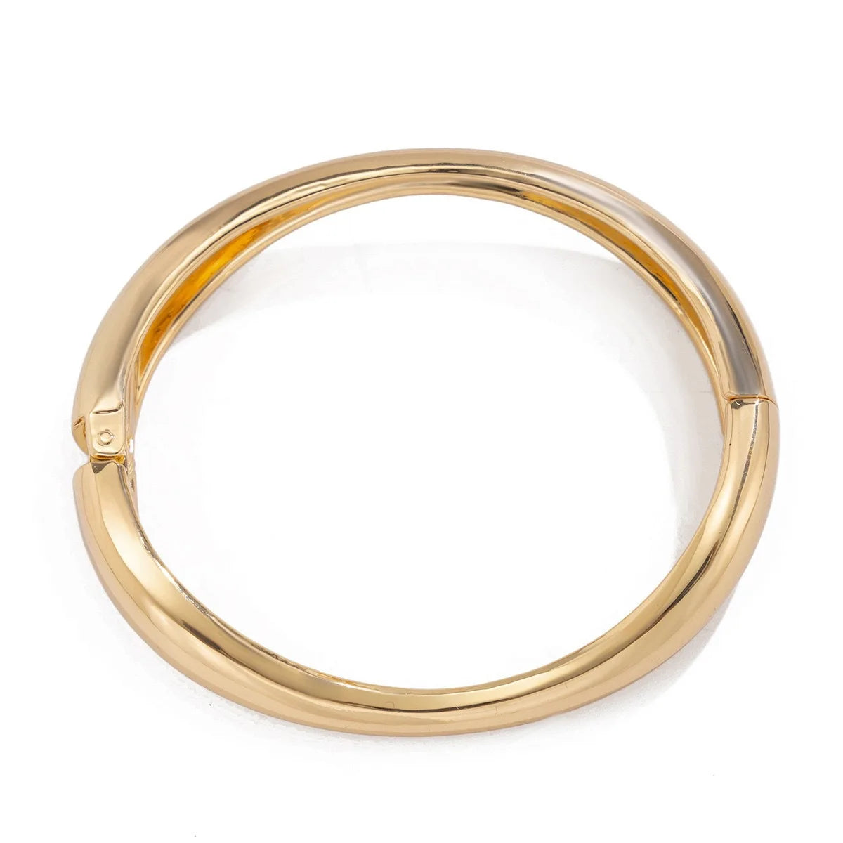 Geometrischer Armreif in Gold & Silber