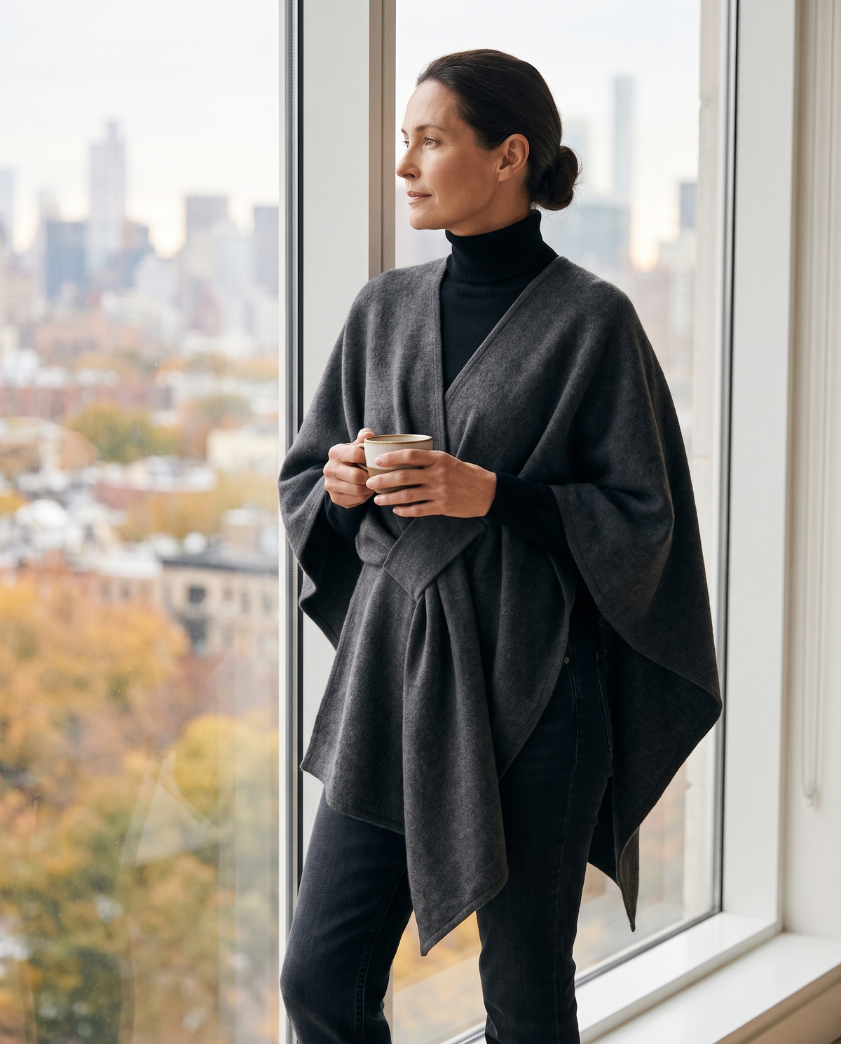 Poncho v2 Lifestyle Fenster Dunkelgrau