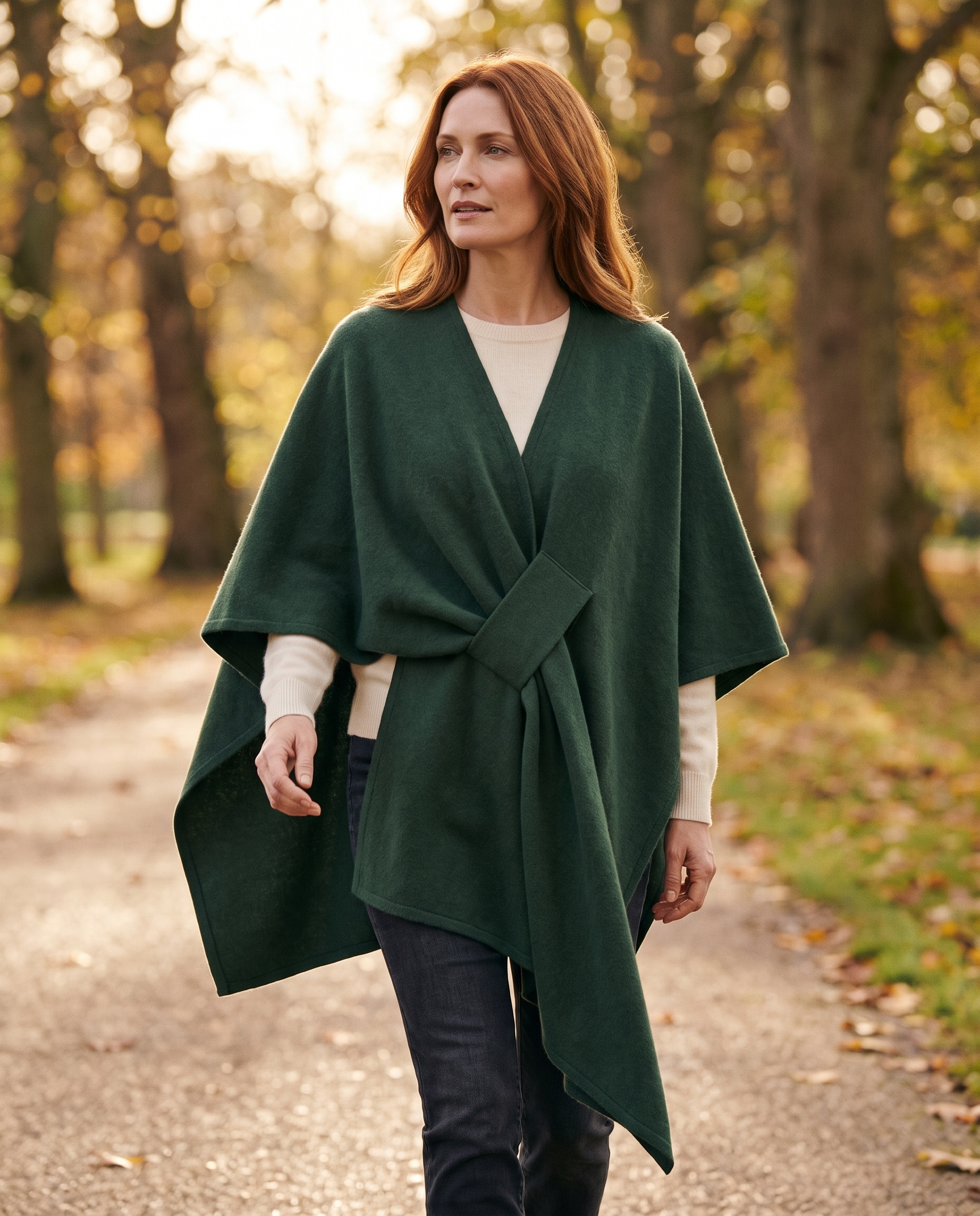 Poncho v2 Lifestyle Park Waldgruen